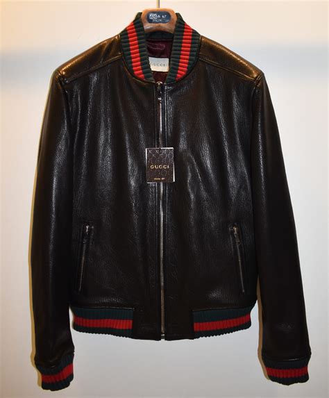 gucci leather bomber replica|gucci midnight blue bomber jacket.